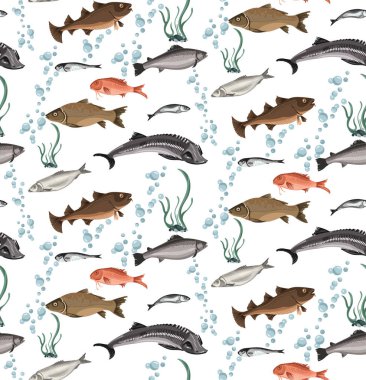 Renkli deniz yaşamı Seamless Modeli