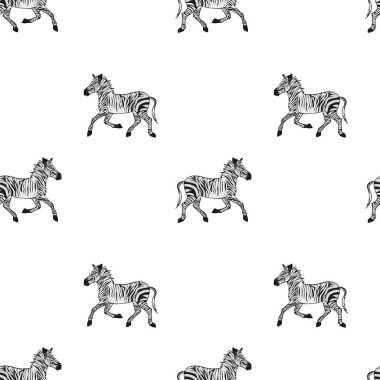 Afrika yaban hayatı Dikişsiz desen çizimi