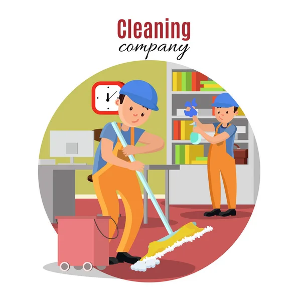 Cleaning Company Template — Stock Vector