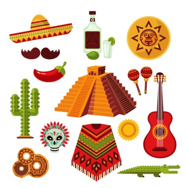 Meksika Icons set