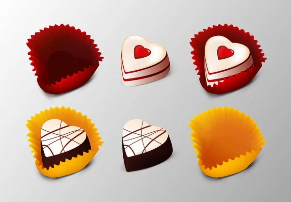 Collection Desserts savoureux réalistes — Image vectorielle