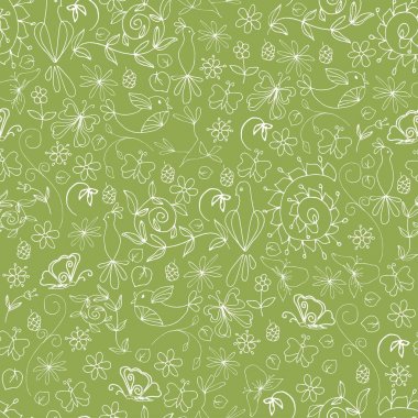 Kroki yaz organik Seamless Modeli