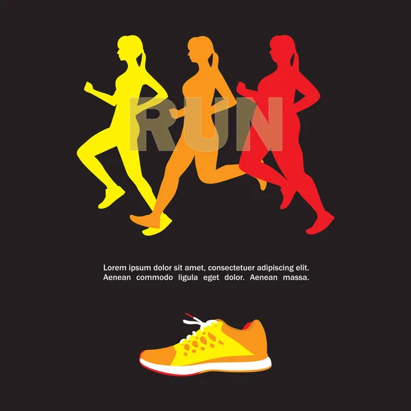 Plantilla de deporte y fitness — Vector de stock