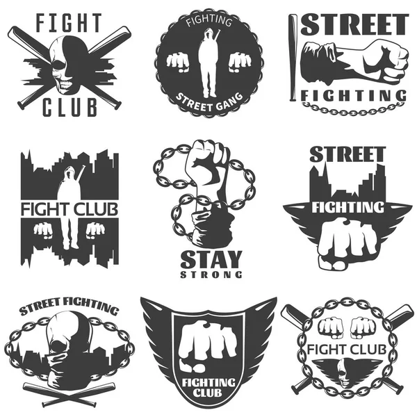 Pouliční boje béžovo/štítky — Stockový vektor
