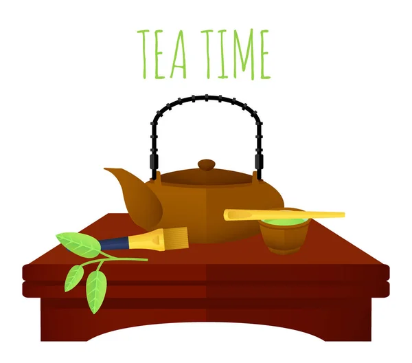 Concepto de té chino tradicional — Vector de stock