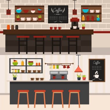 Kahve Dükkanı iç yatay Banner