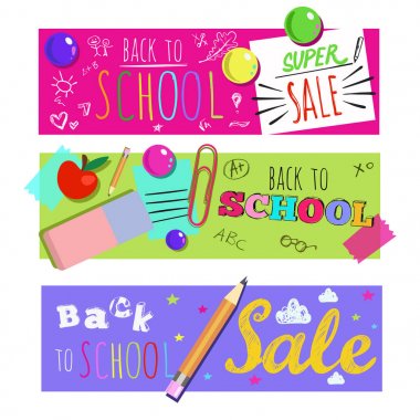 Okul afiş ayarlamak için yatay geri