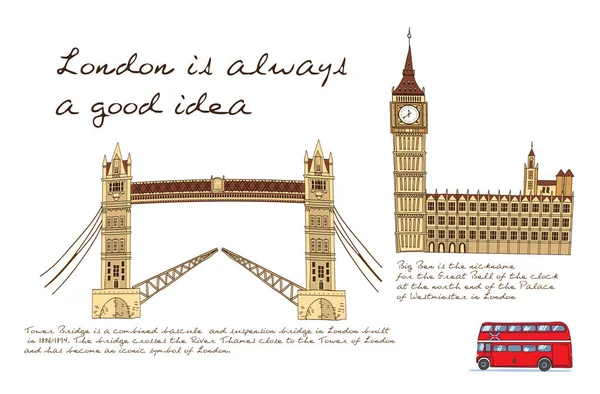 Λονδίνο γραμμή αφίσα — Διανυσματικό Αρχείο