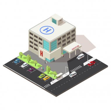 İzometrik Hastane Binası kavramı