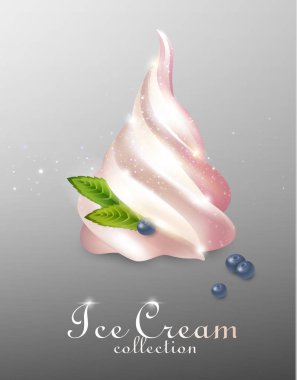 Gerçekçi ışık dondurma şablonu