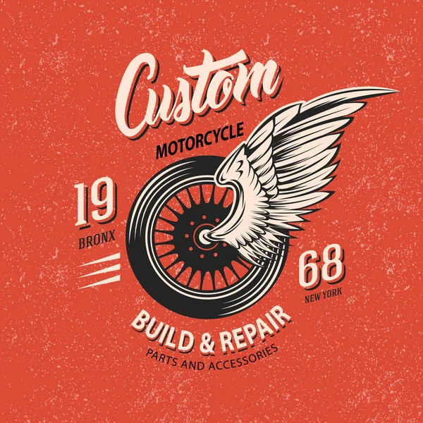 Emblema del club de la motocicleta — Archivo Imágenes Vectoriales