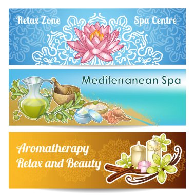 Spa Salon afiş kümesi