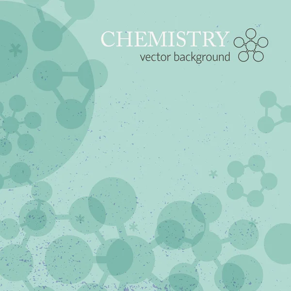 Ilustración de fondo molecular — Vector de stock