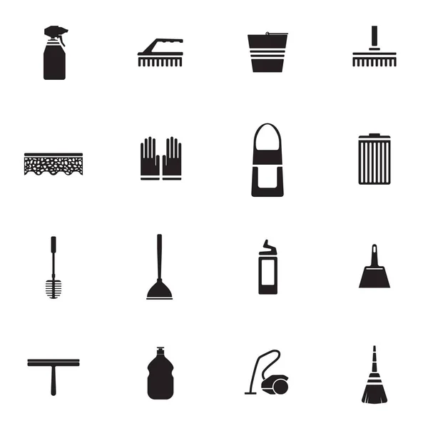 Set de iconos de tareas domésticas planas — Vector de stock