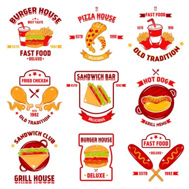 Fast Food logo seti