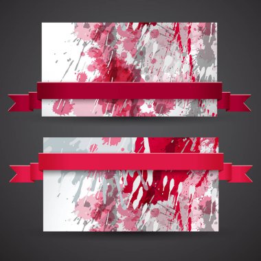 Vinous soyut afiş kümesi