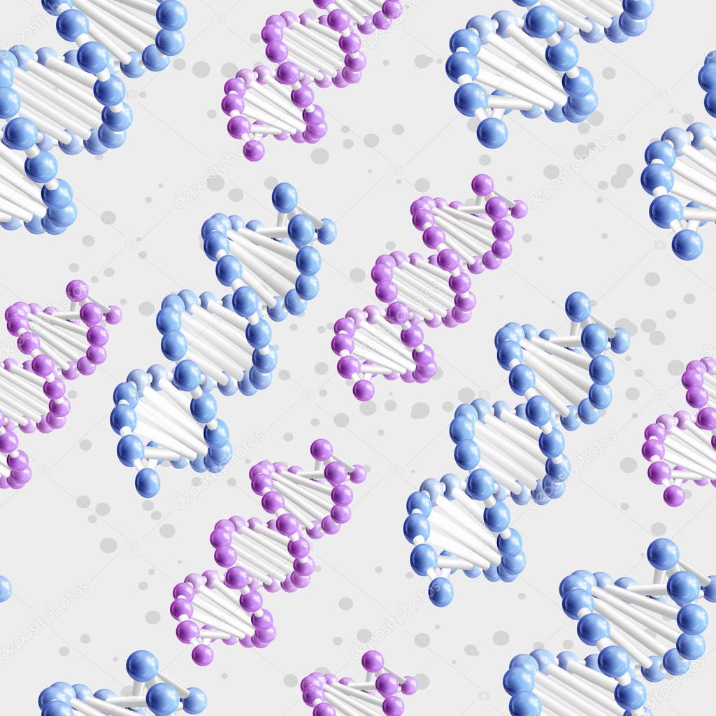 Sience DNA pattern. Vector Illustration