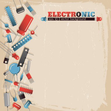 Renkli elektronik arka plan