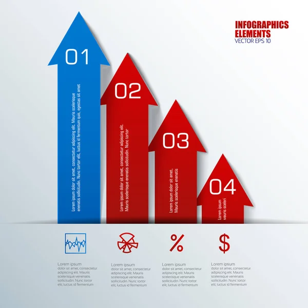Üzleti infographics elemek — Stock Vector