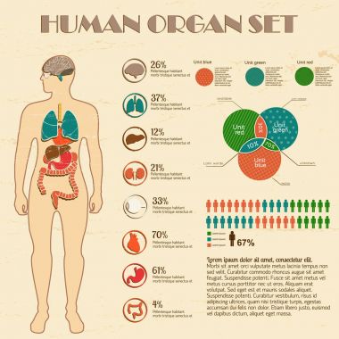 tıbbi Infographic seti