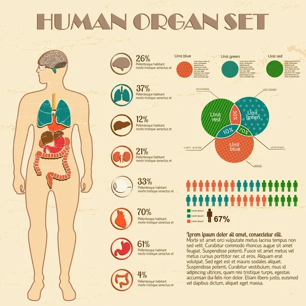 Medische infographic set — Stockvector