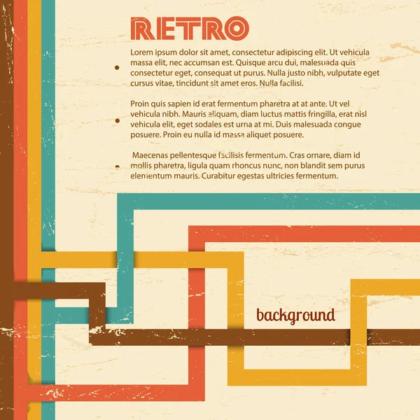 Ilustração de fundo retro — Vetor de Stock