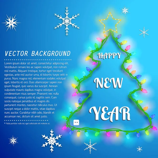 Happy New Year Background — Stock Vector