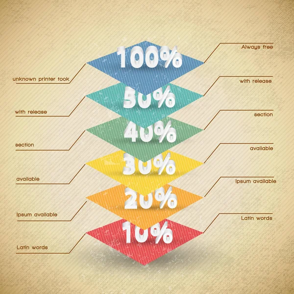 Diagramm Design Illustration — Stockvektor