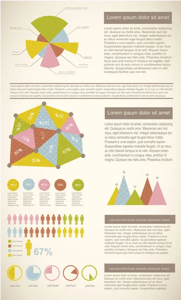 Vintage-Infografik Set — Stockvektor