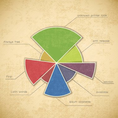 Yuvarlak renk grafik şablonu