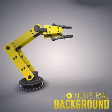 Robotik ekipman endüstriyel arka plan