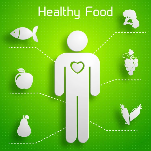 Infográficos de nutrição adequada —  Vetores de Stock