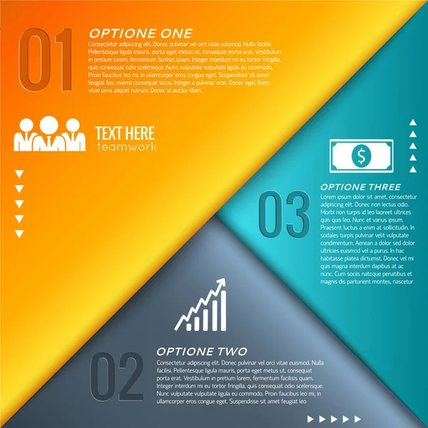 Infografías geométricas abstractas de negocios — Archivo Imágenes Vectoriales