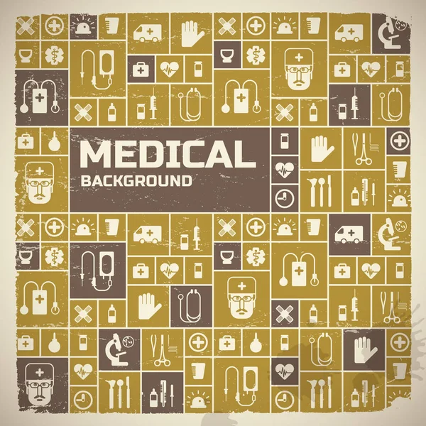 Hintergrund der medizinischen Hilfe — Stockvektor