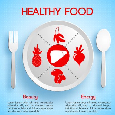 sağlıklı gıda infographics