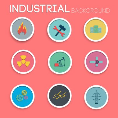 Endüstriyel Icons set