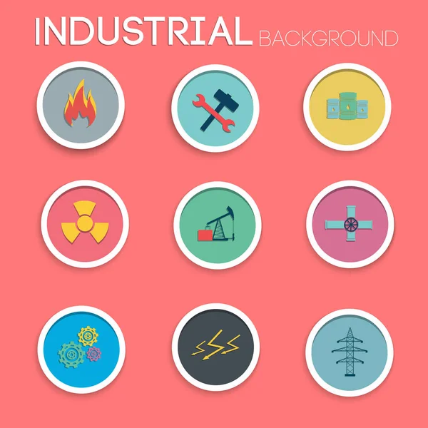 Endüstriyel Icons set