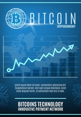 Vintage renkli Kripto para birimi Poster