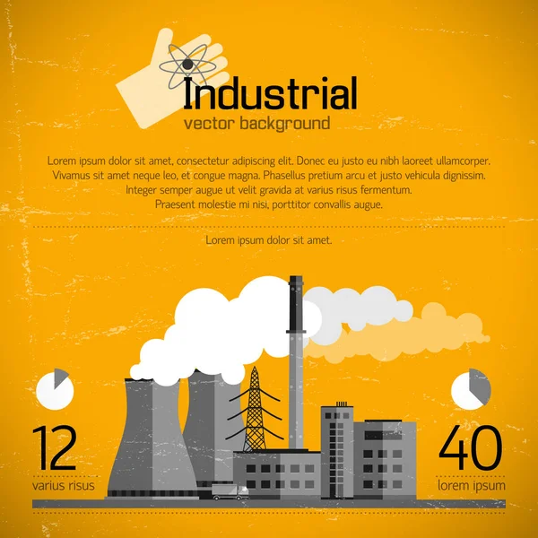 Antecedentes industriales — Vector de stock