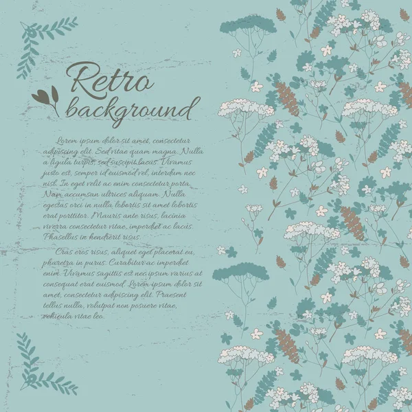 Vintage natuurlijke decoratieve achtergrond — Stockvector