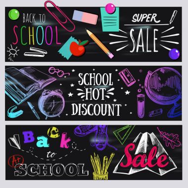 Karanlık arka okul tipografi afiş ayarlamak için