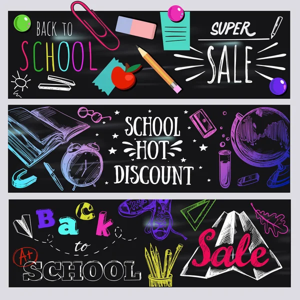 Karanlık arka okul tipografi afiş ayarlamak için