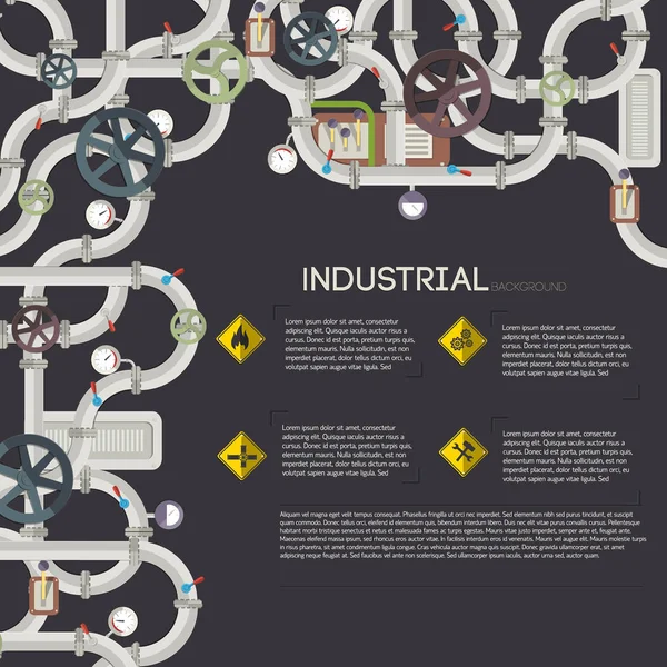 Industriella mekaniska mall — Stock vektor