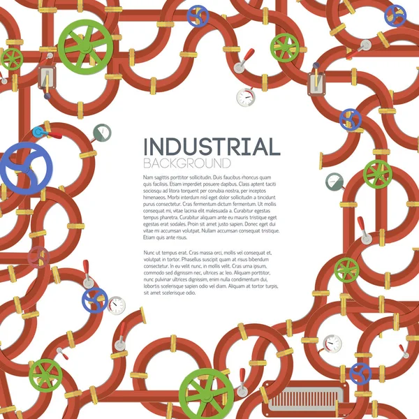 Modello di produzione industriale — Vettoriale Stock