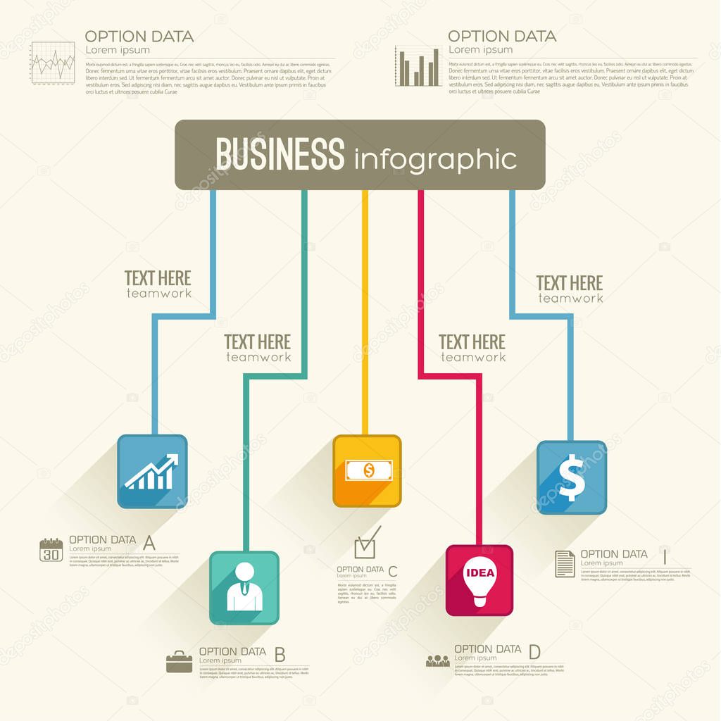 Business Abstract Flowchart Concept