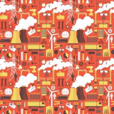 Endüstriyel Dikişsiz kırmızı desen