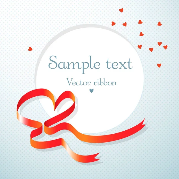 Vector Ribbon Card — Stock Vector