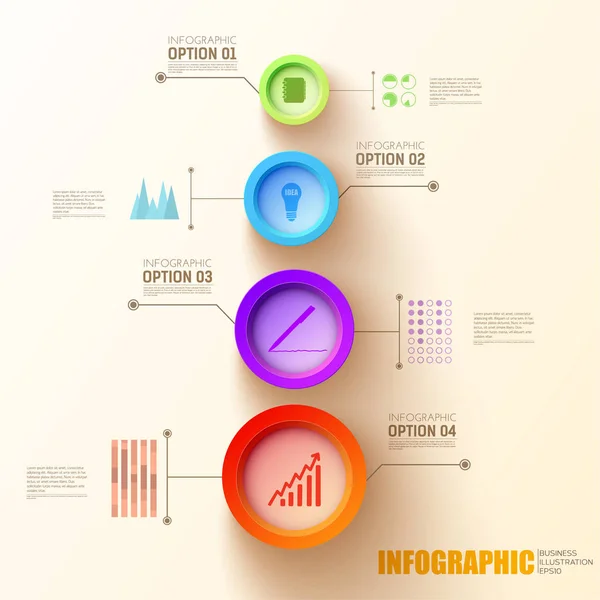 Abstrakte Infografik Web-Vorlage — Stockvektor