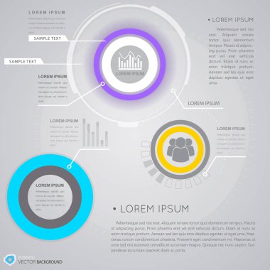 İş Infographics sanal arabirim ile