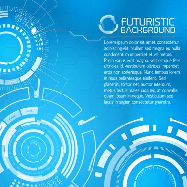 Fütüristik dokunmatik arayüzü arka plan